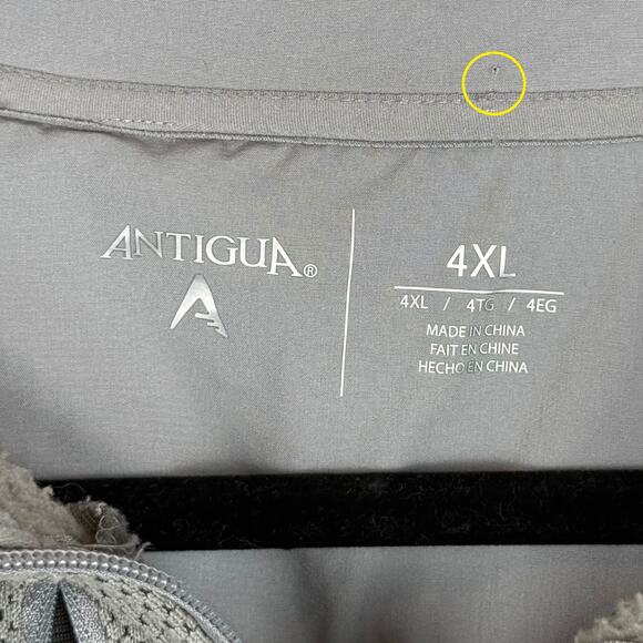 Barely Worn Men's San Diego State SDSU Aztecs Gray Fleece Lined Quarter Zip-4XL - Picture 5 of 6